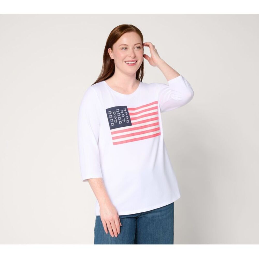 Belle by Kim Gravel Women's Top Plus Sz 2X Make Your Selection: White A724091